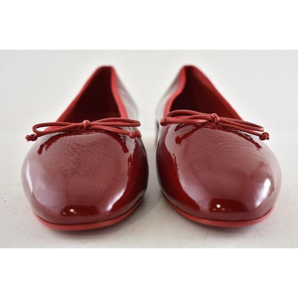 Christian Louboutin Sweetie Jane Flat Loubi Red Patent Vog Ballet Ballerina 42 - Picture 9 of 14